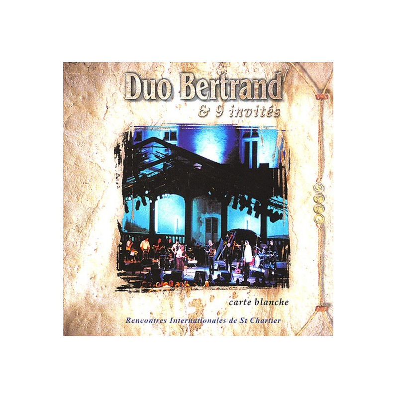 Carte blanche - Duo Bertrand - CD - Trad. Poitou - Phonolithe