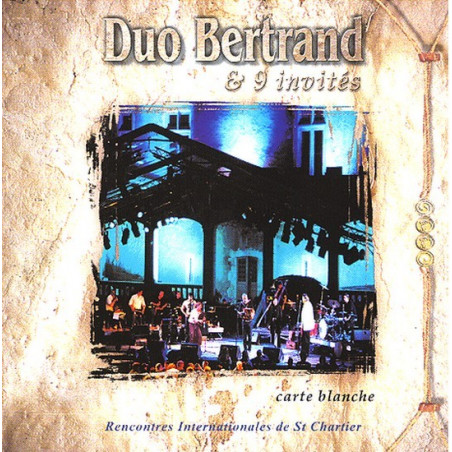 Carte blanche - Duo Bertrand - CD - Trad. Poitou - Phonolithe